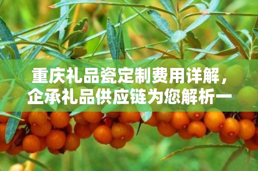 重庆礼品瓷定制费用详解，企承礼品供应链为您解析一切